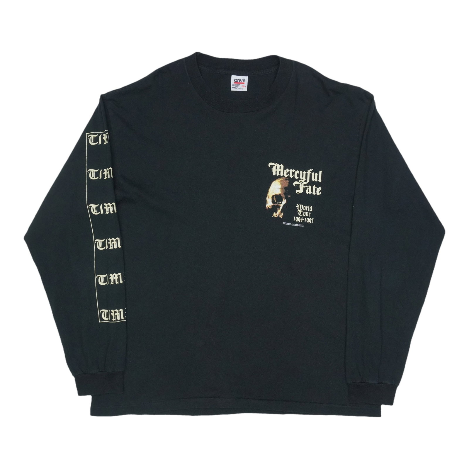 Vintage 1994 Mercyful Fate Tour Long Sleeve Black Cotton Shirt (1 of 6)