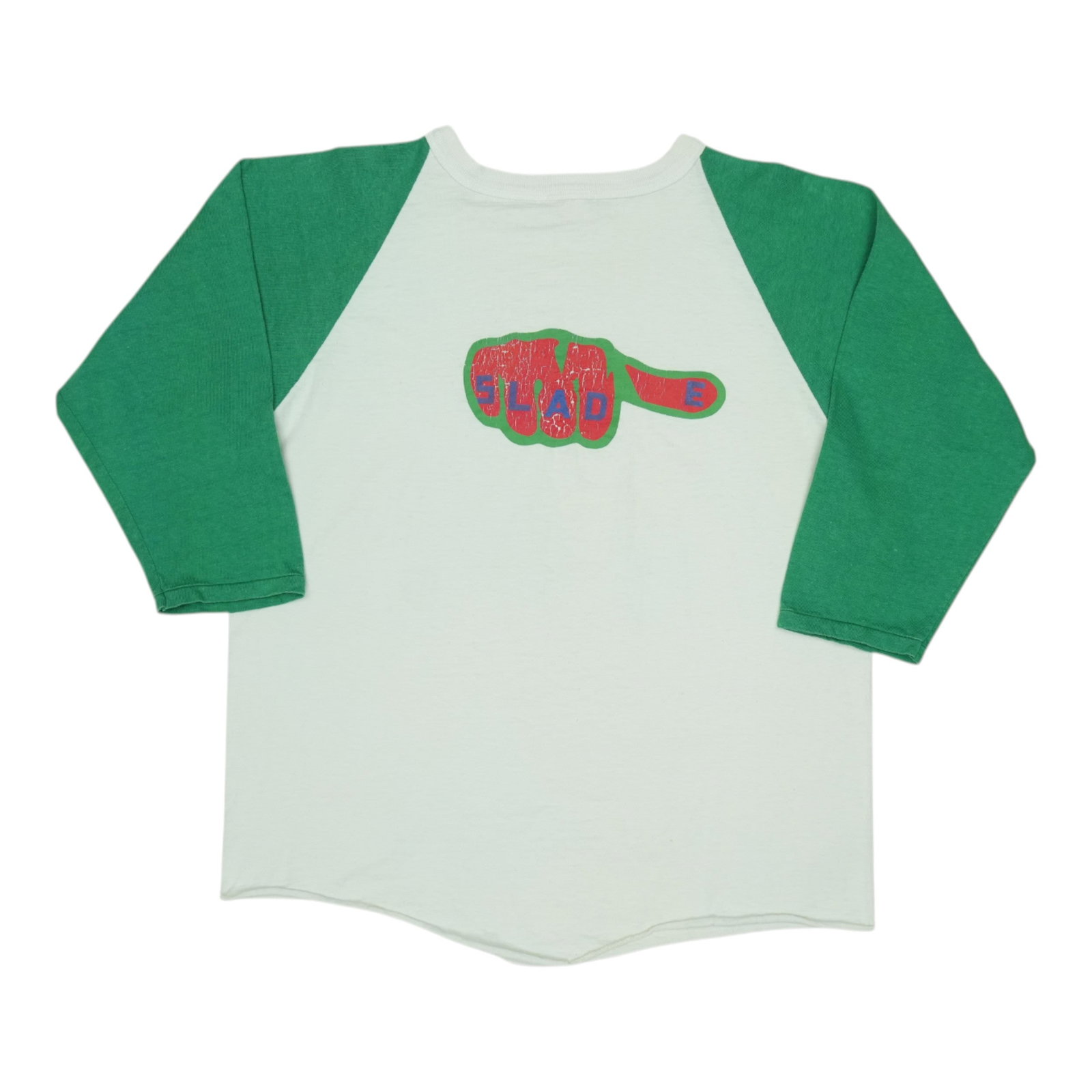 Vintage 1972 Slade White Cotton Jersey Shirt Large (1 of 4)