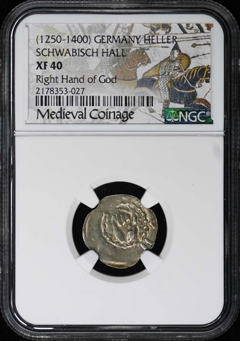 Schwabisch Hall Heller XF40 Coin Certified by NGC Germany 1250-1400 (1 of 2)