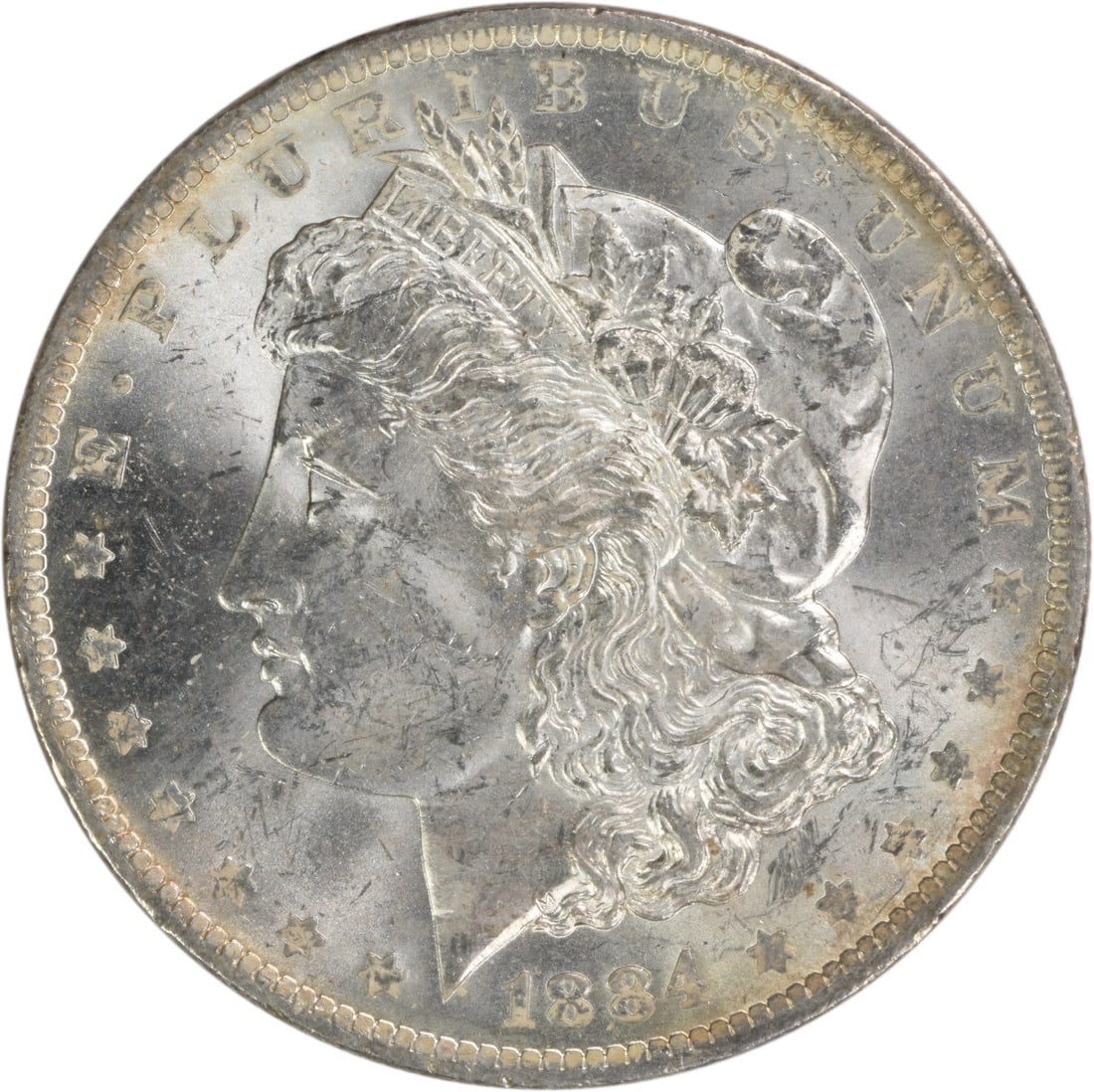 Choice BU 1884-O Silver Dollar Morgan Uncertified Uncirculated US Coin: Choice BU 1884-O Silver Dollar Morgan Uncertified Uncirculated US Coin This is an 1884-O Morgan Silver Dollar from the United States. The coin is composed of silver and is in uncirculated condition, g