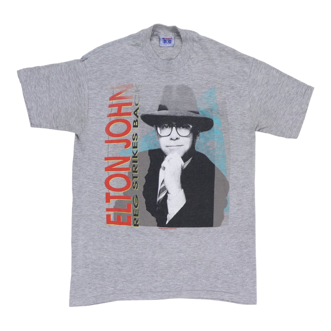 Vintage 1988 Reg Strikes Back Elton John Concert Tee Gray Size Large (1 of 5)
