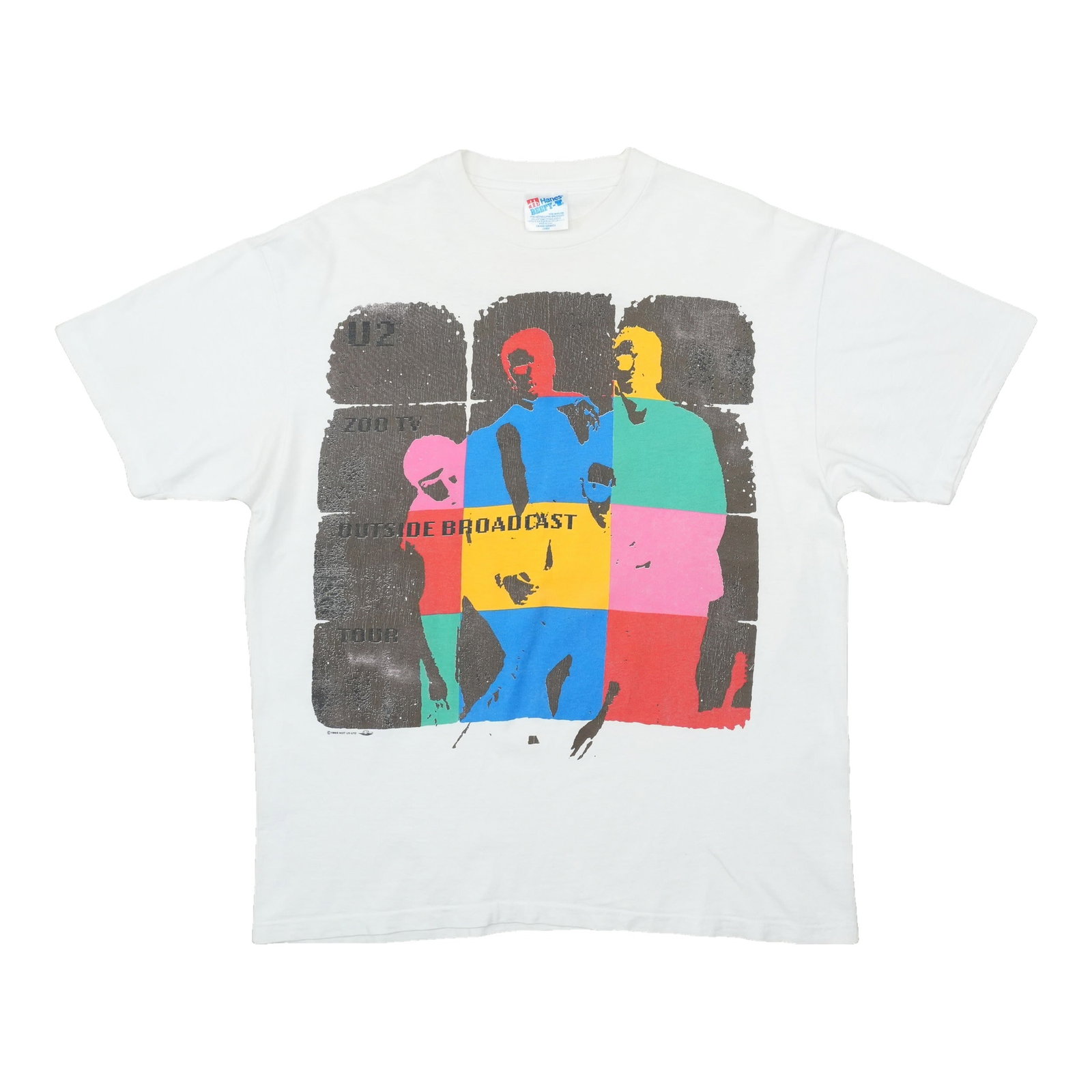 Vintage U2 Zoo TV Outside Broadcast 1992 Tour T Shirt Large (1 of 4)