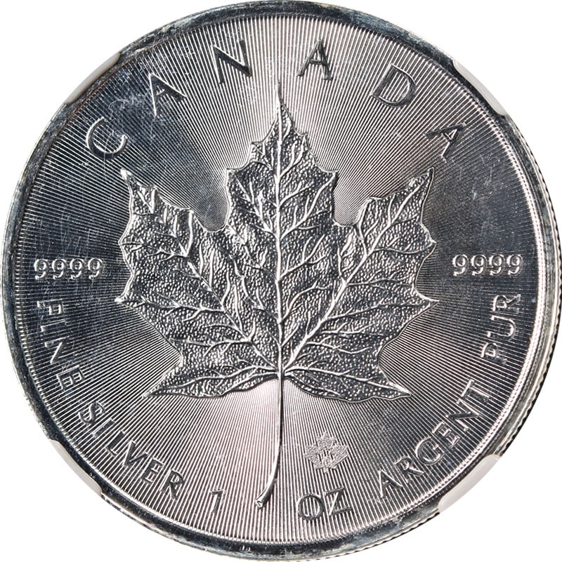 2015 Canada Maple Leaf Silver $5 Coin NGC MS70 Early Releases: 2015 Canada Maple Leaf Silver $5 Coin NGC MS70 Early Releases This 2015 Canada Maple Leaf Silver $5 coin is a stunning collectible, graded MS70 by NGC, indicating a perfect condition with superb eye a
