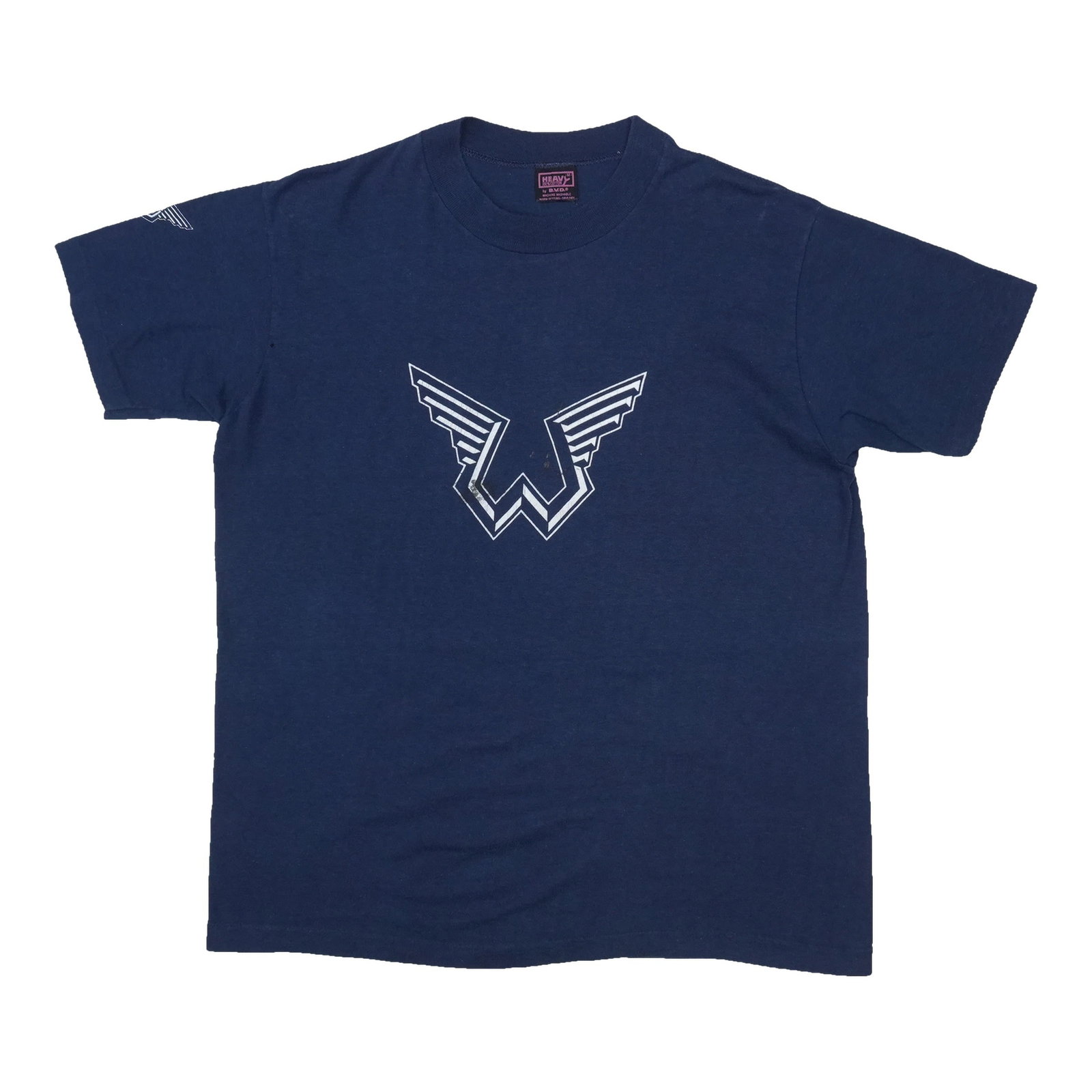 Vintage 1976 Wings Over America Navy Cotton T Shirt Medium: Vintage 1976 Wings Over America Navy Cotton T Shirt Medium Original vintage 1976 Wings Over America promo shirt in navy blue. This true vintage shirt is made of 100% cotton and is sized Medium. It is 