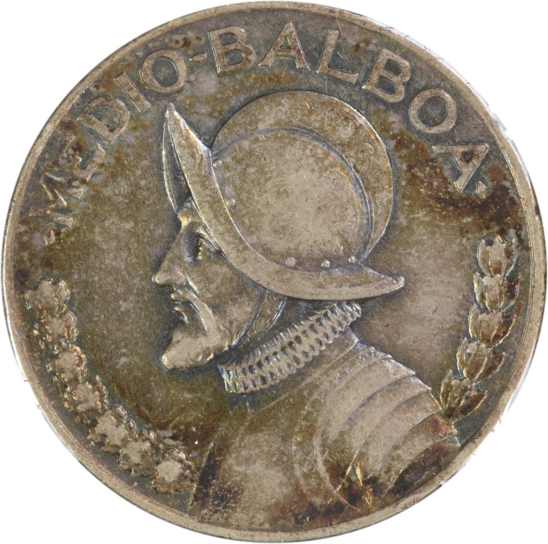 1932 Silver 1/2 Balboa Panama Coin KM12.1 EF Uncertified: 1932 Silver 1/2 Balboa Panama Coin KM12.1 EF Uncertified This 1932 Panama 1/2 Balboa coin is composed of silver and features the KM number 12.1. It is a circulated coin graded as Extremely Fine (EF) a