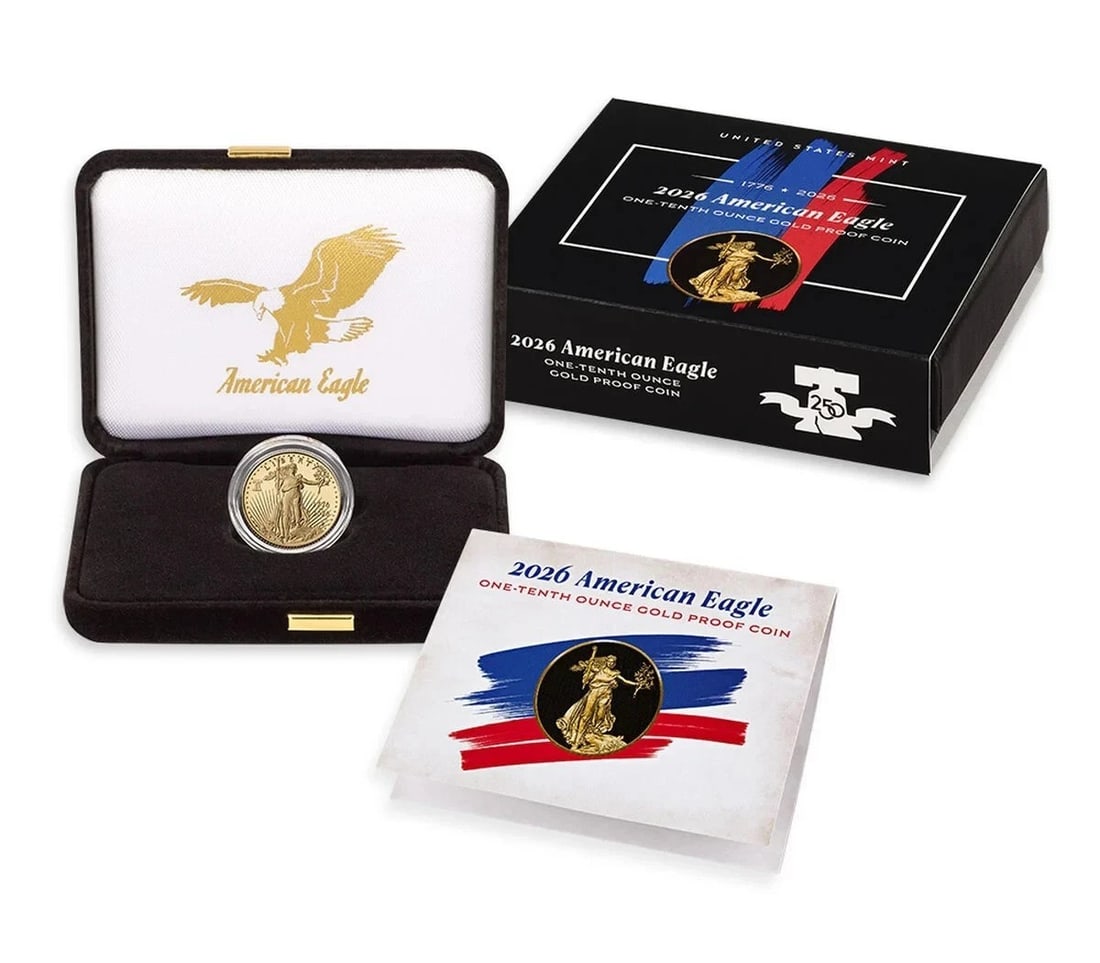 2026-W Proof $5 Gold American Eagle 1/10 oz Bell Privy OGP COA (1 of 2)