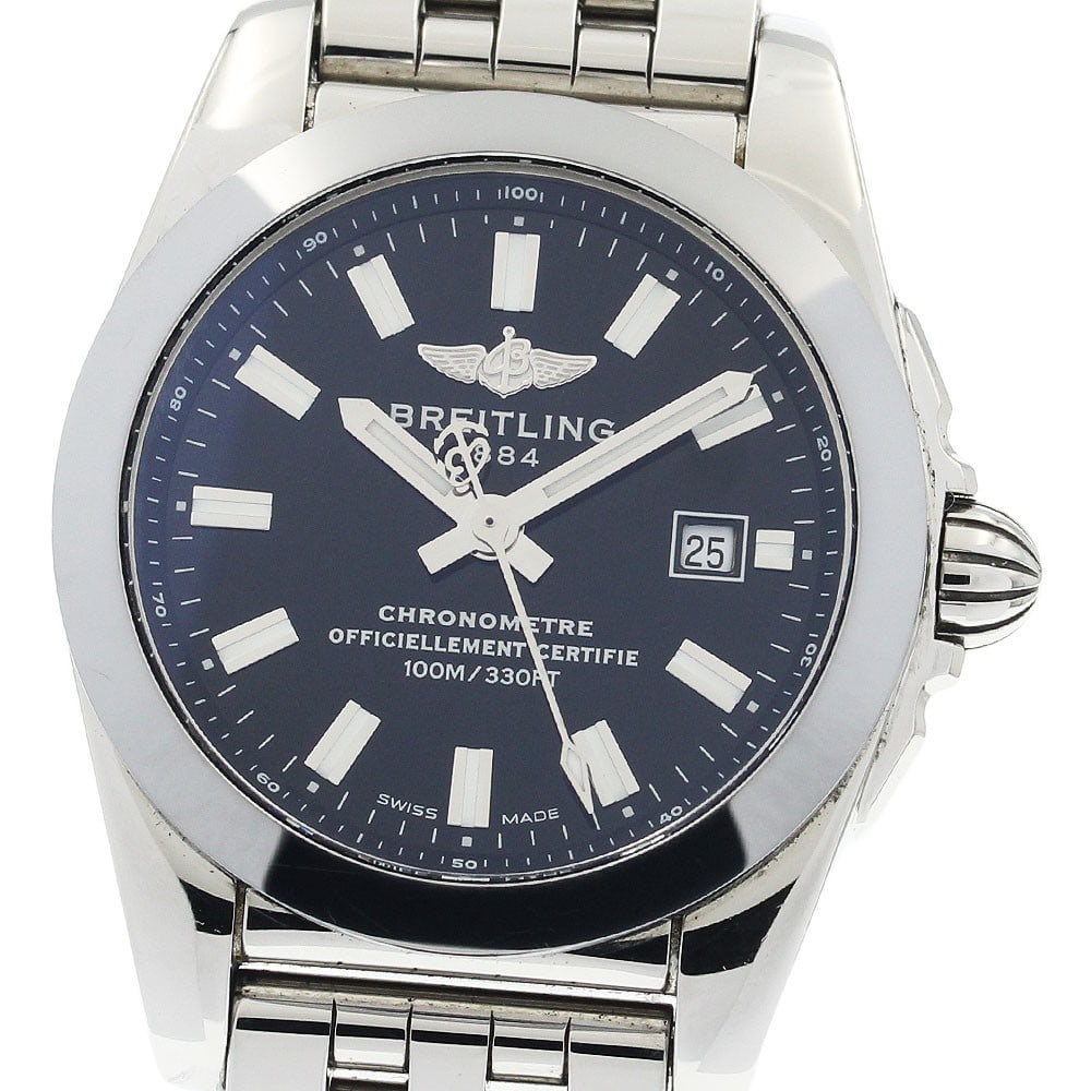Breitling Galactic 29 Sleek T Womens Quartz Watch W72348 Date Black Dial (1 of 7)