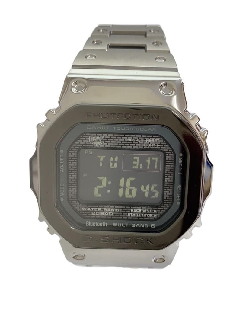 Casio G Shock Black Stainless Steel Men's Wristwatch GMW-B5000BT-1JF: Casio G Shock Black Stainless Steel Men's Wristwatch GMW-B5000BT-1JF This CASIO G-SHOCK GMW-B5000BT-1JF men's wristwatch features a black stainless steel case and band. Designed for durability and sty