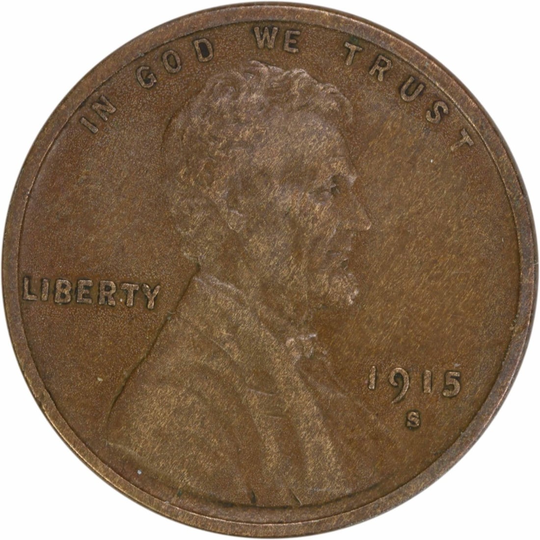 1915-S Lincoln Wheat Copper Small Cent EF Uncertified: 1915-S Lincoln Wheat Copper Small Cent EF Uncertified This is a 1915-S Lincoln Wheat Cent featuring the iconic wheat reverse design. Struck in copper, the coin originates from the San Francisco Mint a