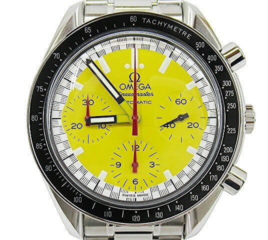 OMEGA 3510.12 Speedmaster Racing Chronograph Michael Schumacher Men's Watch: OMEGA 3510.12 Speedmaster Racing Chronograph Michael Schumacher Men's Watch OMEGA Speedmaster Racing Chronograph Michael Schumacher men's wristwatch, pre-owned and overhauled on August 1, 2024. It fea