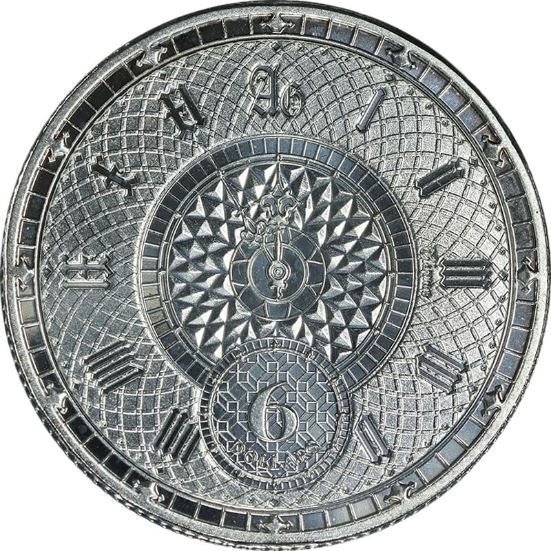 Tokelau 2022 Chronos Clock Watch $6 1 oz .999 Silver Coin (1 of 2)