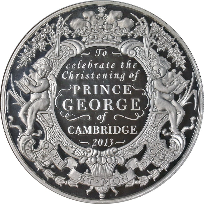 2013 Great Britain Silver Kilo 500 Pound Prince George Christening NGC PF70 UCAM (1 of 5)