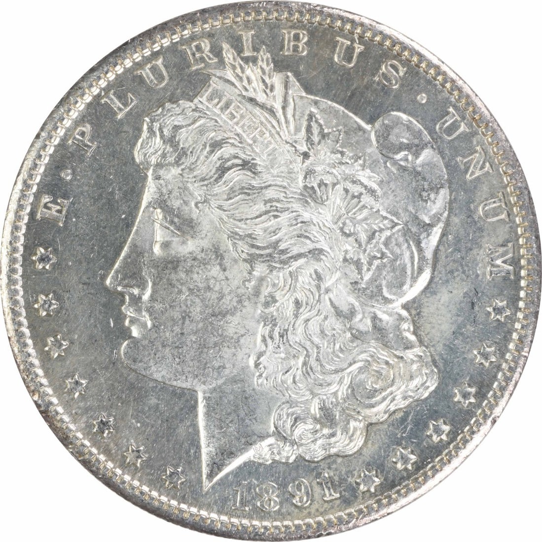 1891 S $1 Morgan Silver Dollar AU Uncertified (1 of 2)