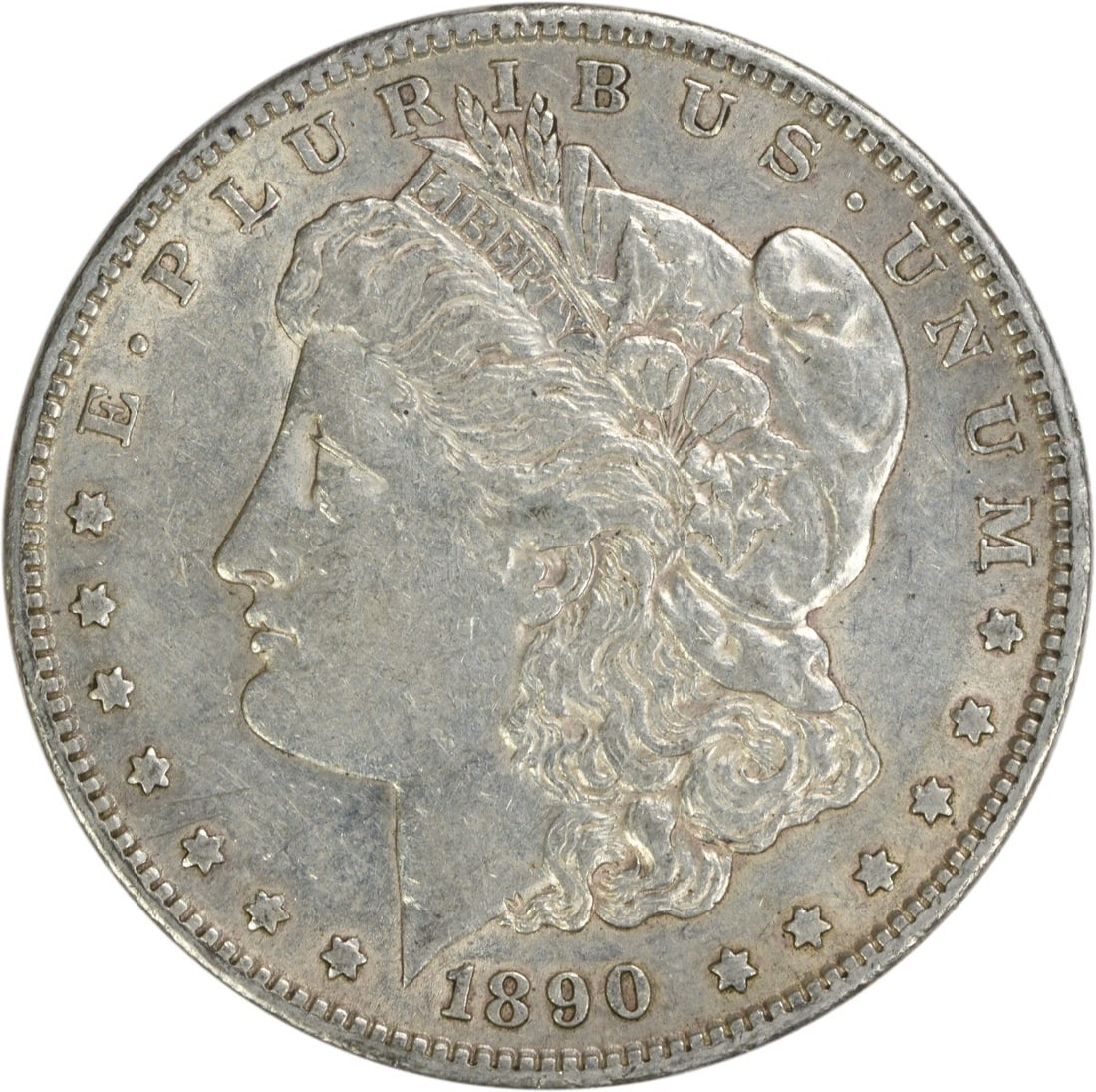1890-S Morgan Silver Dollar AU Uncertified San Francisco Coin: 1890-S Morgan Silver Dollar AU Uncertified San Francisco Coin This 1890-S Morgan Silver Dollar features a striking design by George T. Morgan and is a classic addition for coin collectors. The coin is