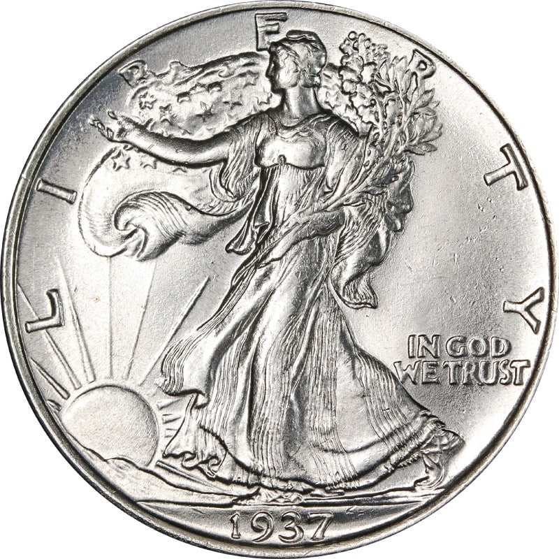 1937 P Silver Walking Liberty Half Dollar Uncertified: 1937 P Silver Walking Liberty Half Dollar Uncertified 1937-P Walking Liberty Half dollar from the United States. This pre-owned coin is uncirculated and uncertified. Specifications Item: Walking Liber