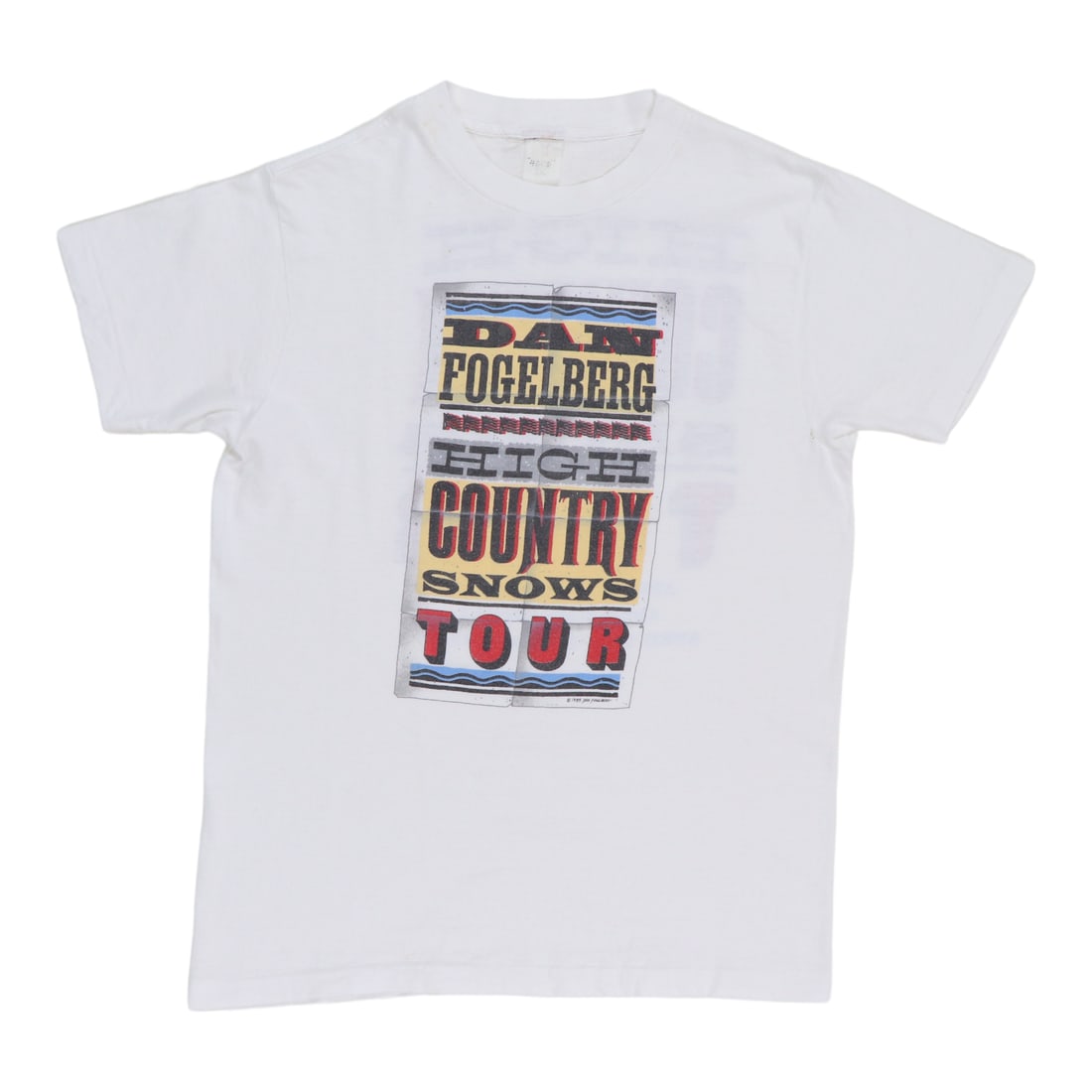 Vintage 1985 Dan Fogelberg Tour T Shirt High Country Concert Cotton White (1 of 8)