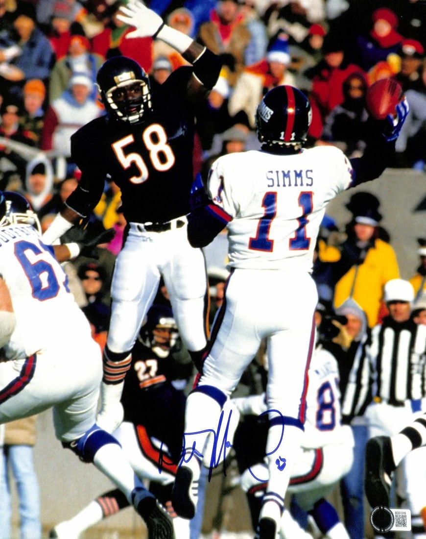 Beckett Certified Wilber Marshall 11x14 Bears Action Photo Signed (1 of 1)