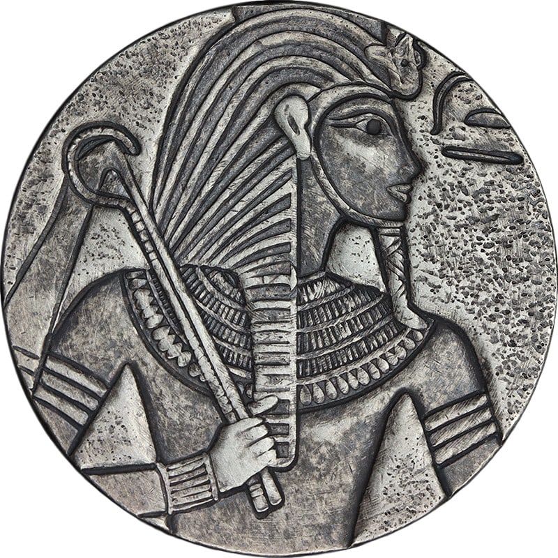 King Tut Egyptian Relic Series 2016 Chad 5 oz Silver 3000 Franc CFA (1 of 4)