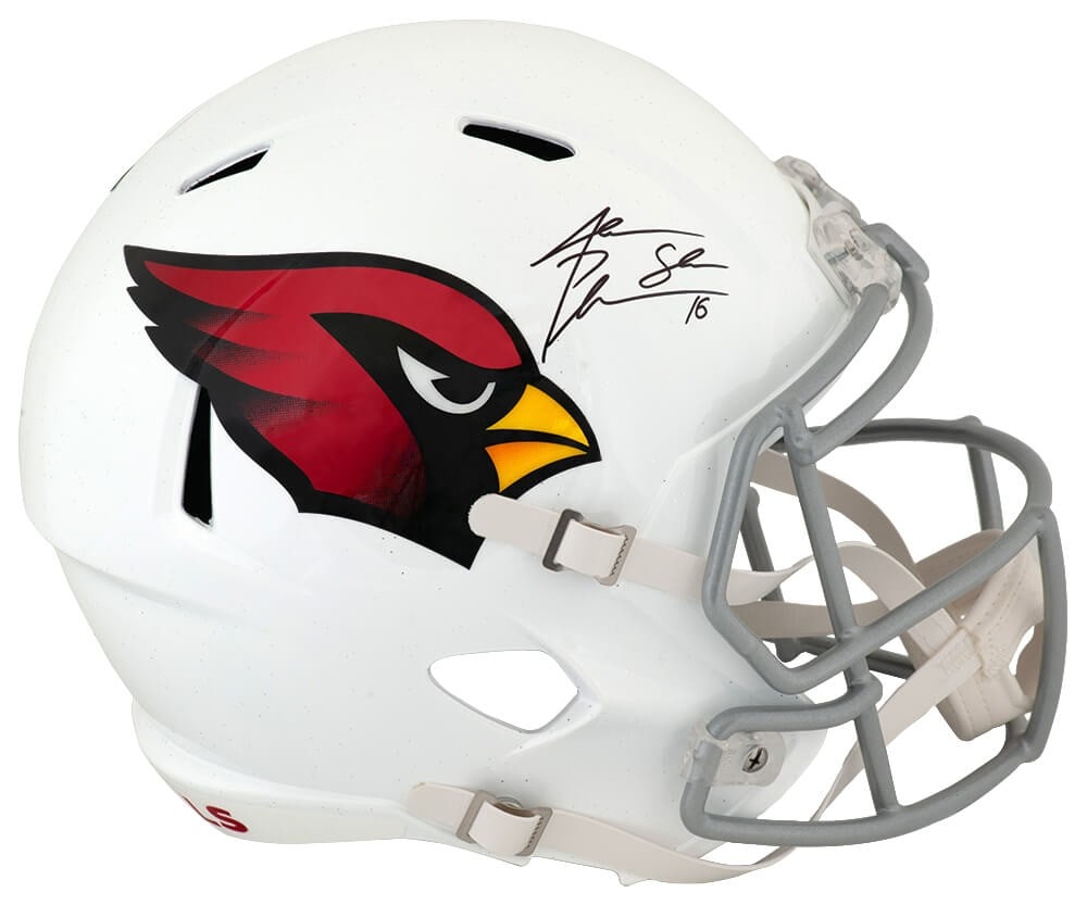 Jake Plummer Signed Arizona Cardinals Riddell Helmet with Snake Inscription (1 of 1)