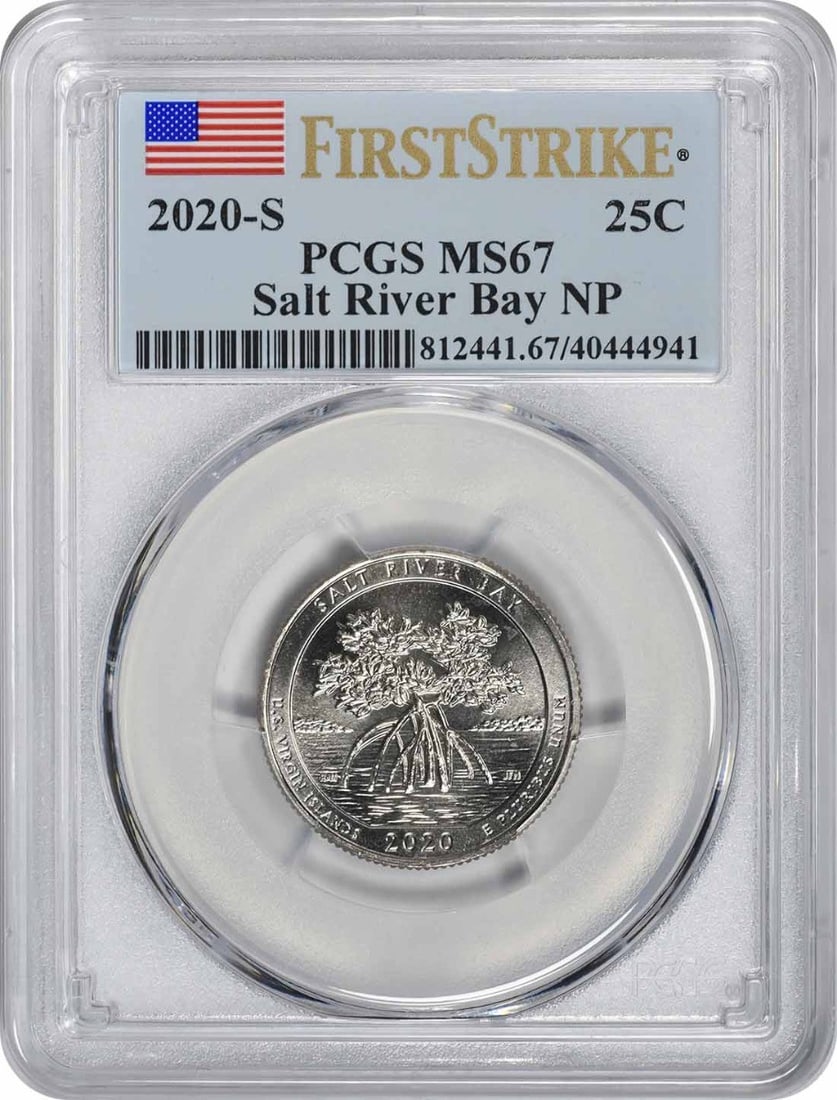 PCGS MS67 2020-S Salt River Bay quarter First Strike (1 of 2)