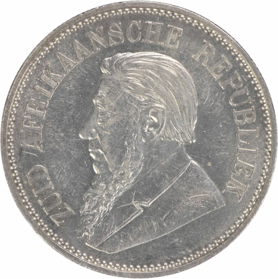 1892 South Africa 2.5 Shillings Silver KM7 Uncirculated Coin: 1892 South Africa 2.5 Shillings Silver KM7 Uncirculated Coin This stunning 1892 South Africa 2 1/2 Shillings coin is a remarkable piece of history. Featuring a silver composition, it boasts an uncircu