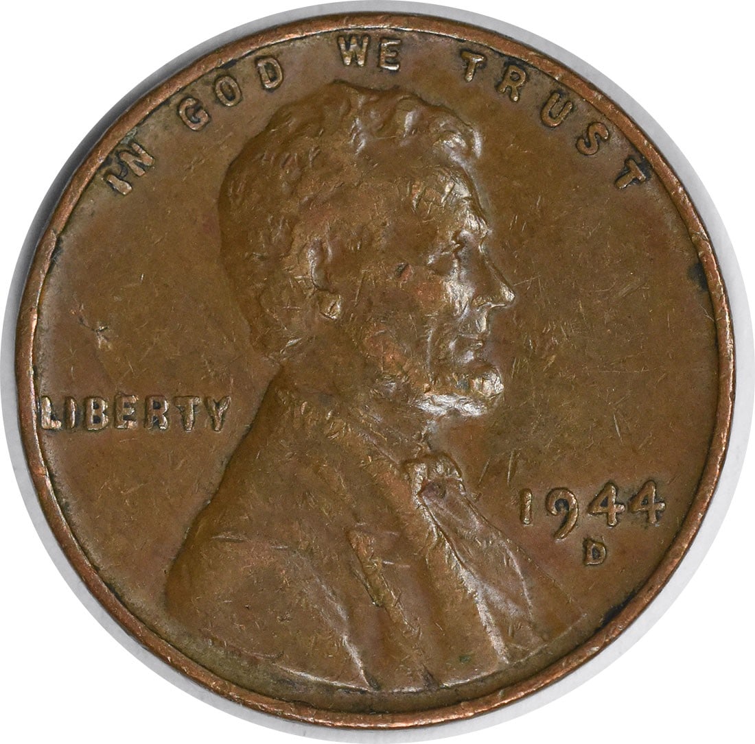 1944-D/S Lincoln Cent OMM 1 FS-511 Copper Coin: 1944-D/S Lincoln Cent OMM 1 FS-511 Copper Coin This 1944-D/S Lincoln Cent is an exceptional find for collectors, featuring the distinctive OMM 1 (Over Mint Mark) variety. The coin is in Extra Fine (XF
