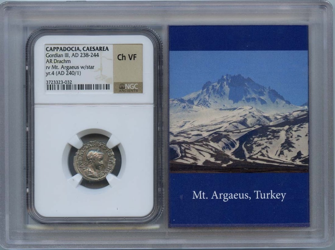 Gordian III Cappadocia AR Drachm NGC VF30 Ancient Roman Coin (1 of 2)