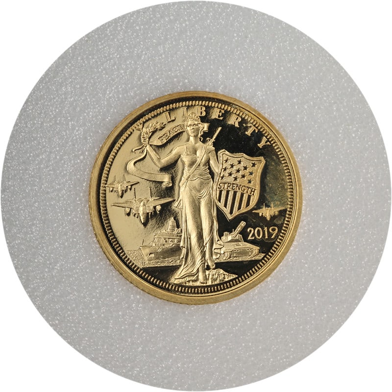 Cook Islands 2019 $5 Liberty Medallion 1/10 Oz Gold Coin: Cook Islands 2019 $5 Liberty Medallion 1/10 Oz Gold Coin Original 2019 Cook Islands $5 Liberty Medallion gold coin. This uncirculated stock item is sold from available inventory and you will receive a