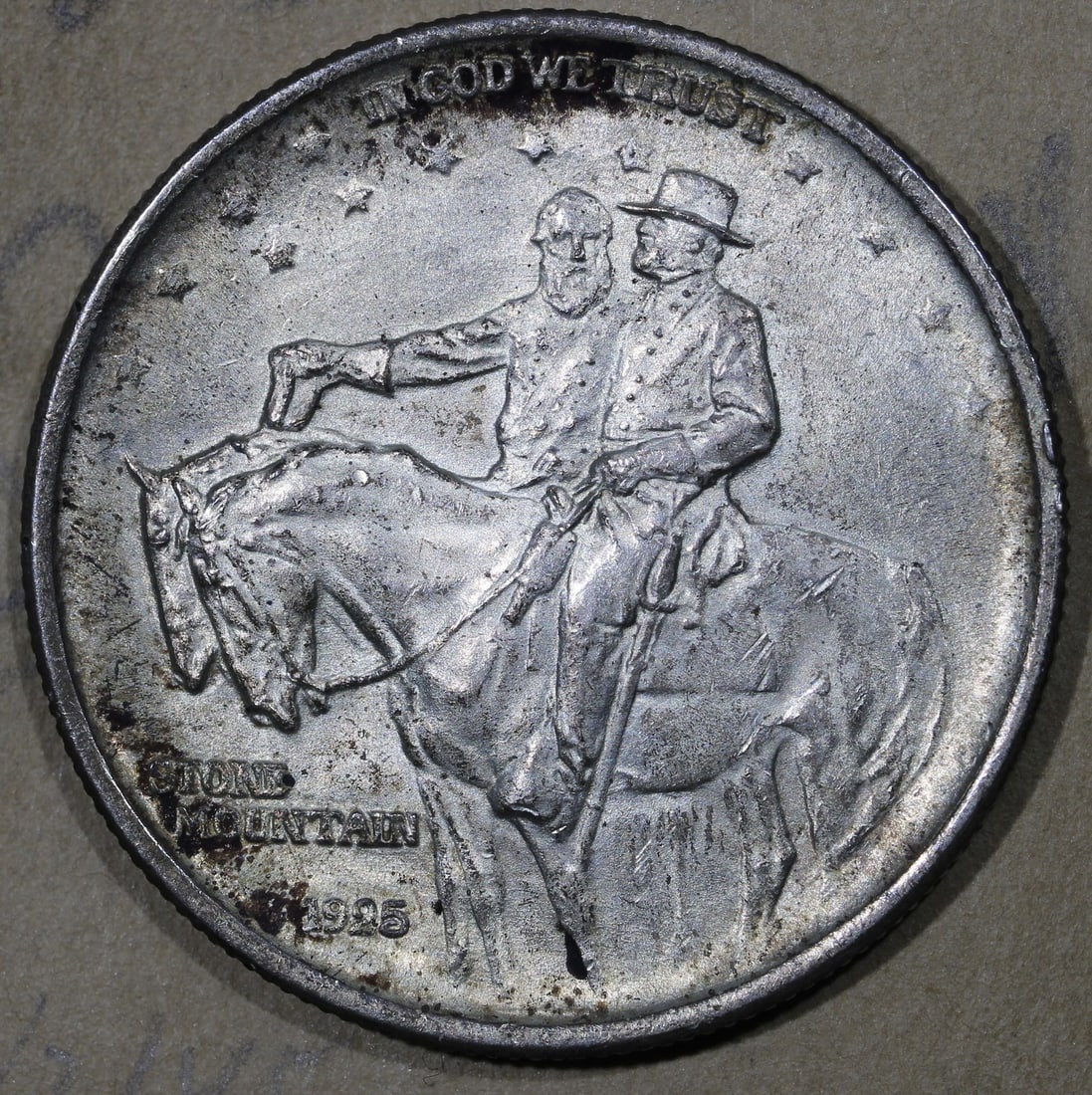 1925 Stone Mountain 50C Silver Commemorative Half Dollar Philadelphia (1 of 2)