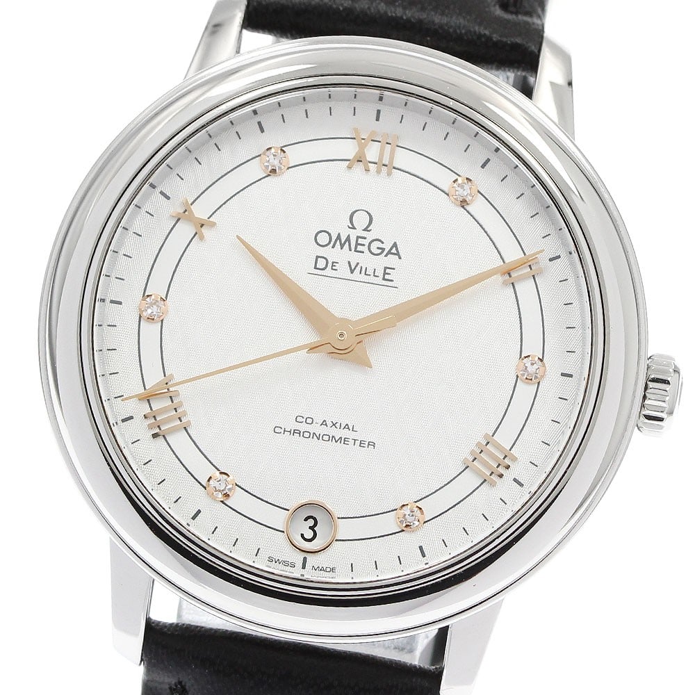 OMEGA De Ville Prestige 424.13.33.20.52.001 Womens Automatic Diamond Watch (1 of 6)