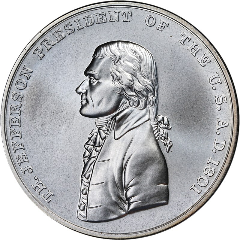 Thomas Jefferson 1 oz Silver Medal U.S. Mint Presidential Program OGP (1 of 3)