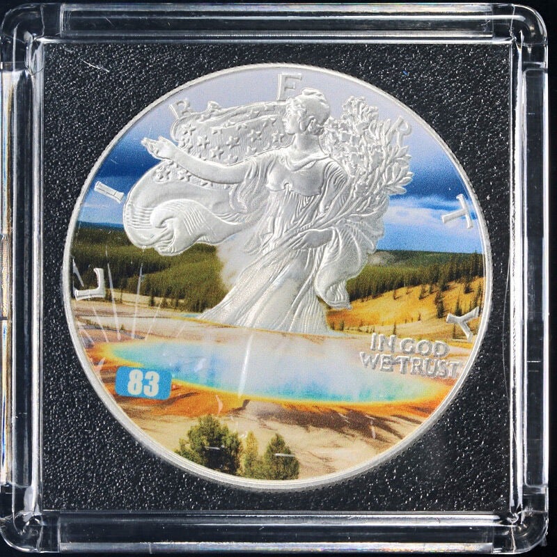 2025 Silver American Eagle $1 Yellowstone Edition Uncertified Coin (1 of 3)