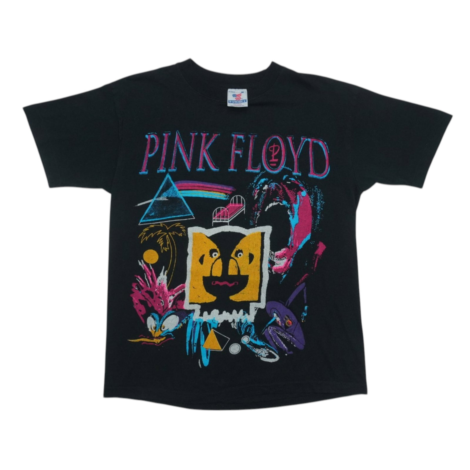 Vintage 1994 The Division Bell Concert Black Cotton Shirt Pink Floyd (1 of 5)