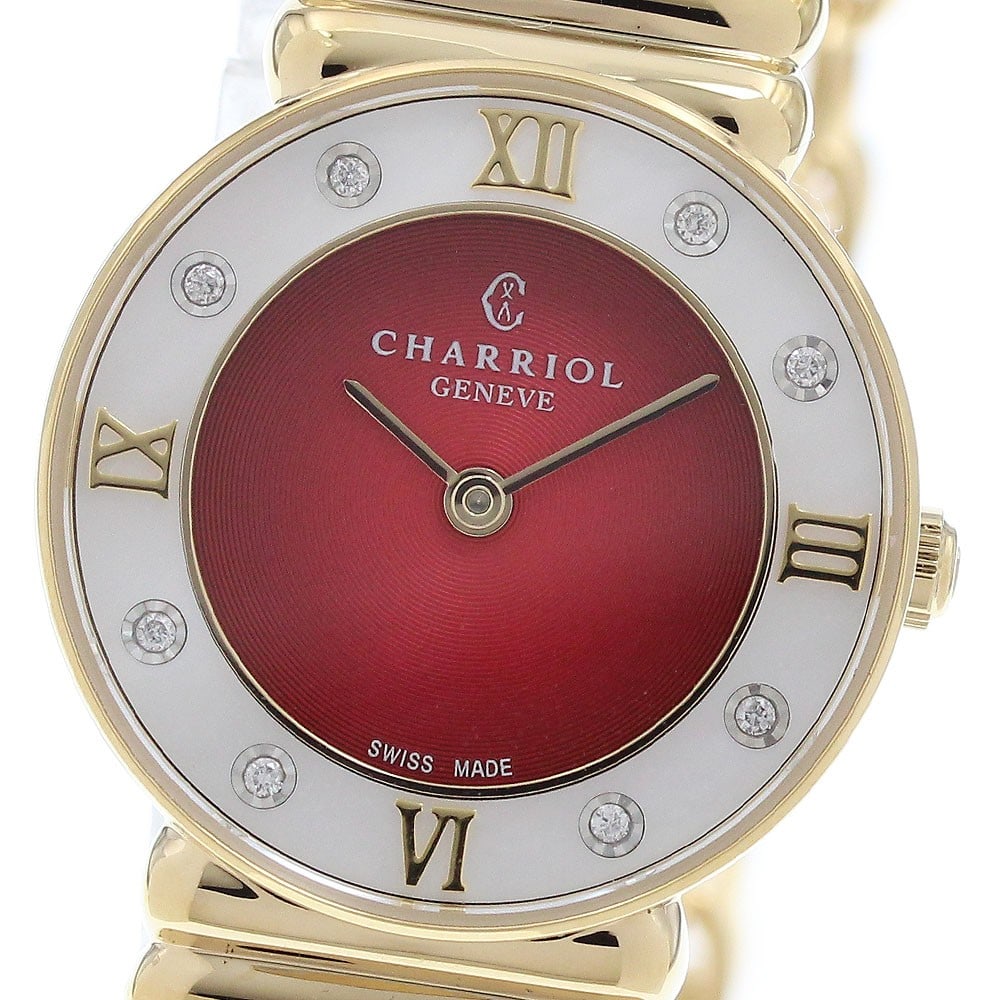 CHARRIOL Saint-Tropez Quartz Red Dial Ladies Watch (1 of 6)
