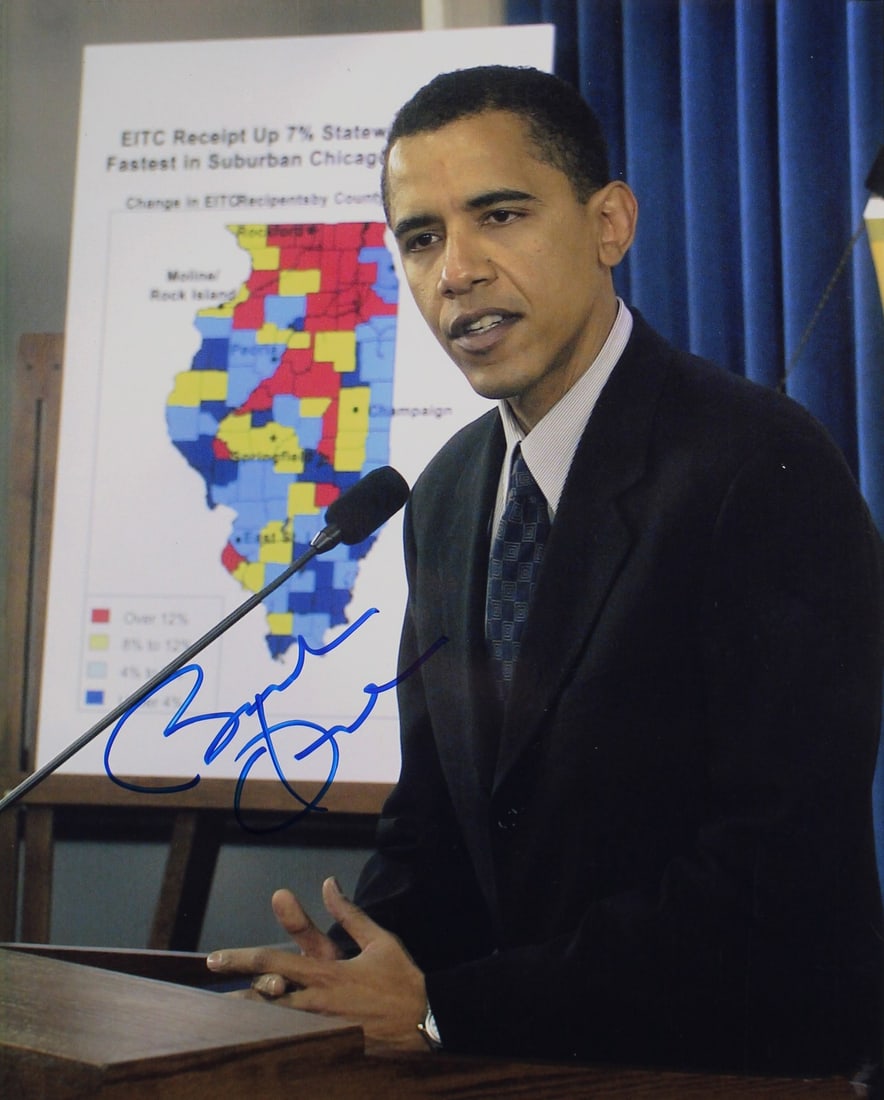 Barack Obama signed 8x10 photo JSA authenticated (1 of 5)