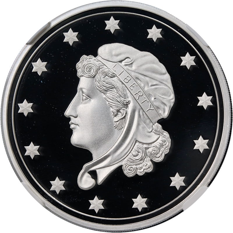2017 NGC Gem Proof 1 Ounce Silver Liberty Private Issue George T. Morgan (1 of 4)