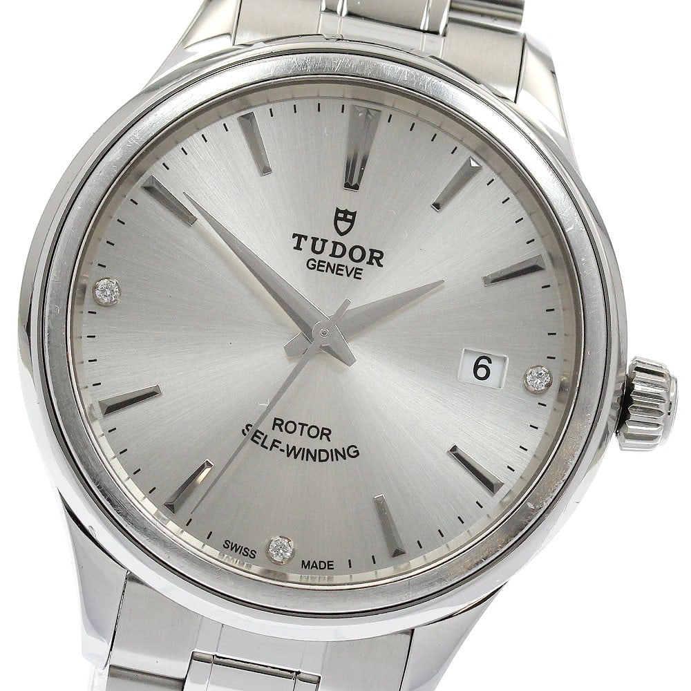 TUDOR Style 12500 Mens Automatic Date Wristwatch: TUDOR Style 12500 Mens Automatic Date Wristwatch Pre-owned TUDOR Style Date men's wristwatch, reference 12500, with an automatic movement and date function. It features a silver dial, stainless steel 