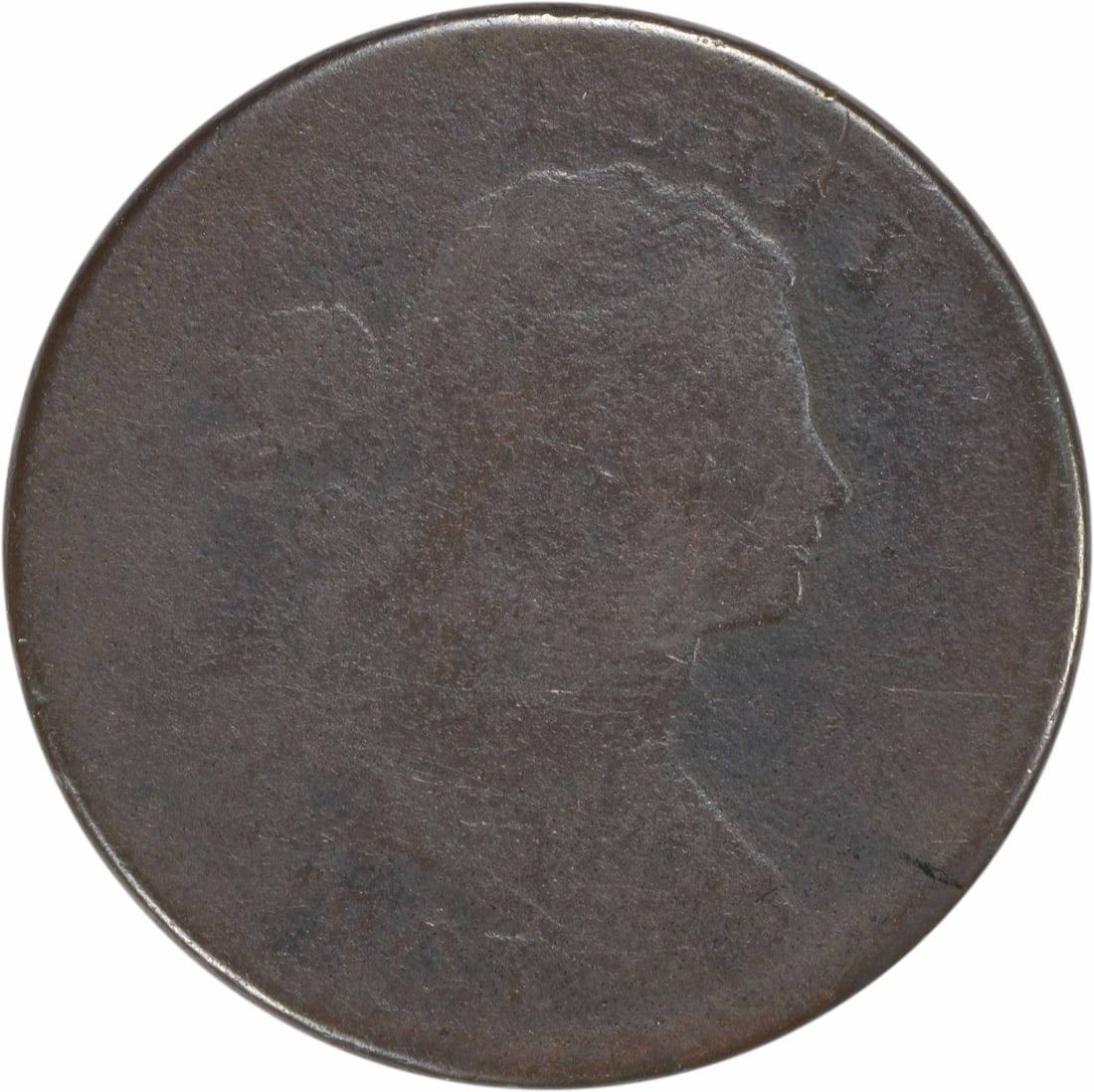 1803 Draped Bust Large Cent Copper Coin AG Uncertified: 1803 Draped Bust Large Cent Copper Coin AG Uncertified This 1803 Large Cent features the Draped Bust design by Robert Scot, minted in Philadelphia. It is classified as an AG grade and has been circula