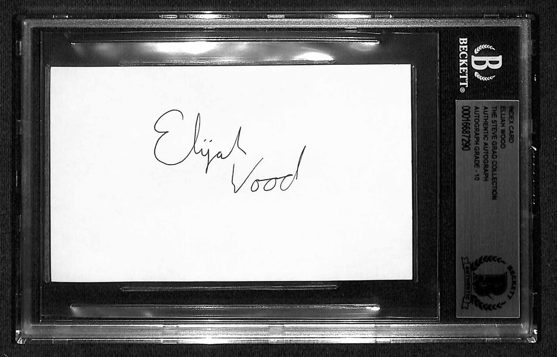 Elijah Wood Signed Frodo Baggins 3x5 Index Card Beckett Authenticated (1 of 1)