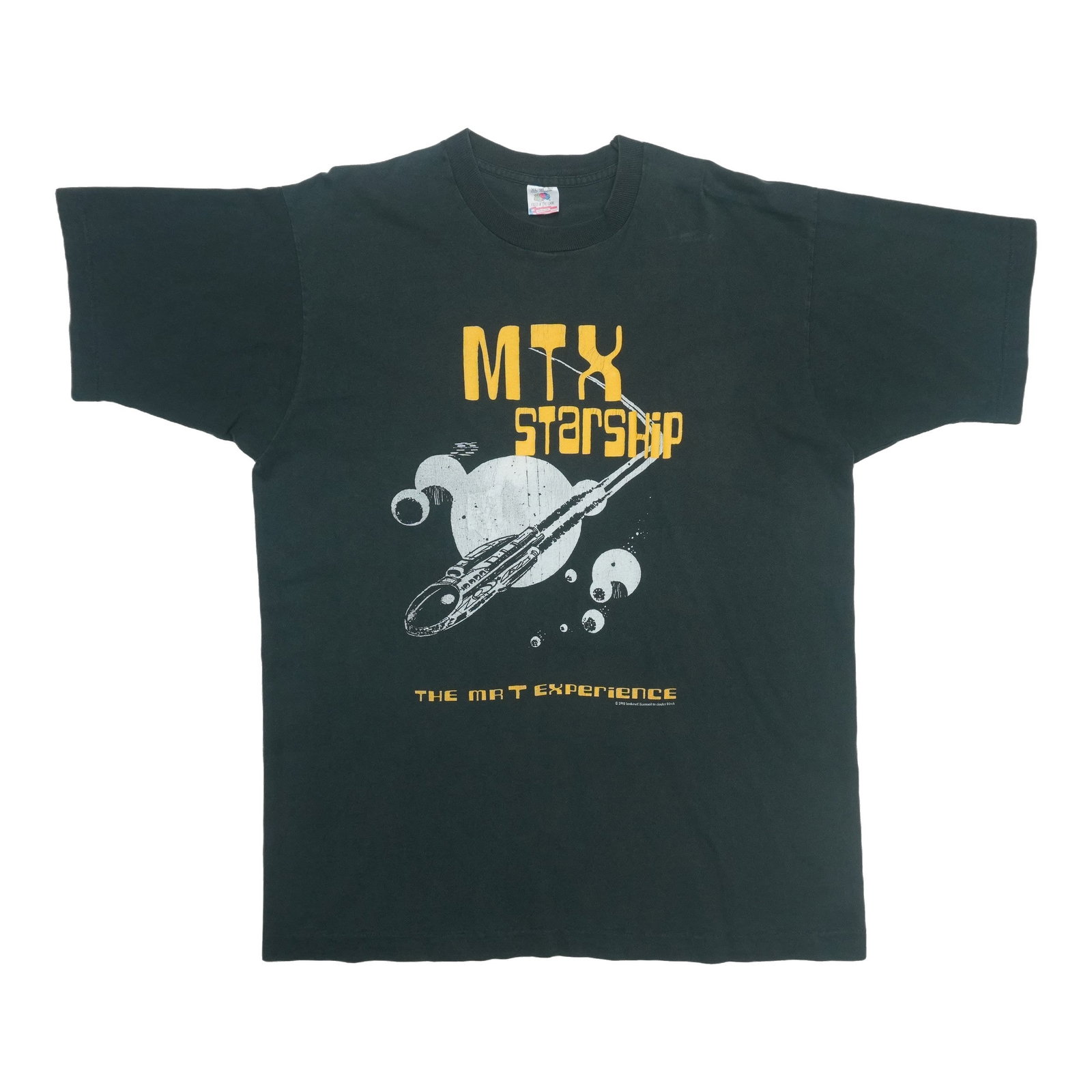 Vintage 1993 Mr T Experience MTX Black Cotton Shirt XL: Vintage 1993 Mr T Experience MTX Black Cotton Shirt XL This is an original vintage 1993 The Mr T Experience MTX Starship shirt. It features a classic black color and is made from 100% cotton. The shir