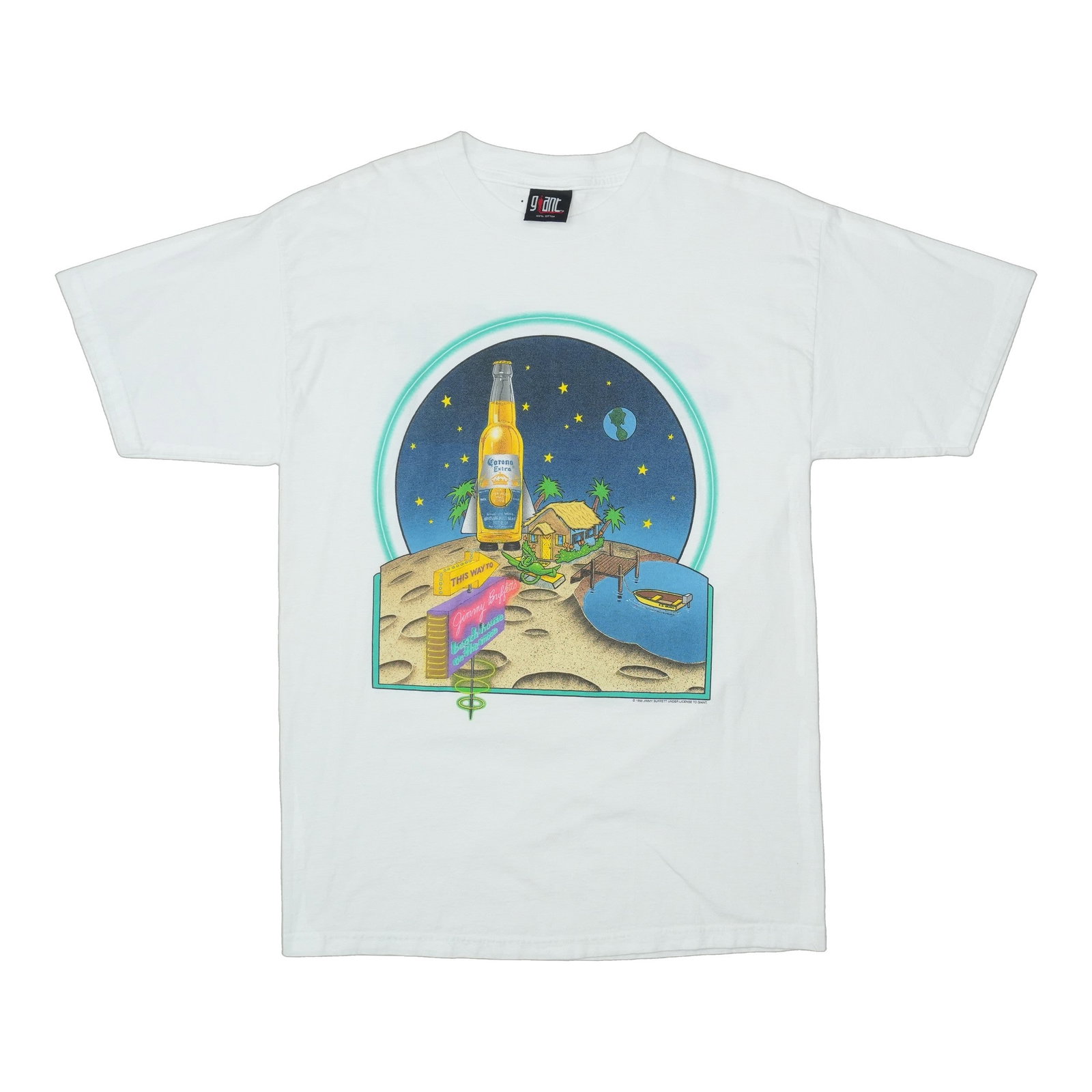 Vintage 1999 Jimmy Buffett Tour T Shirt Beach House on the Moon (1 of 5)