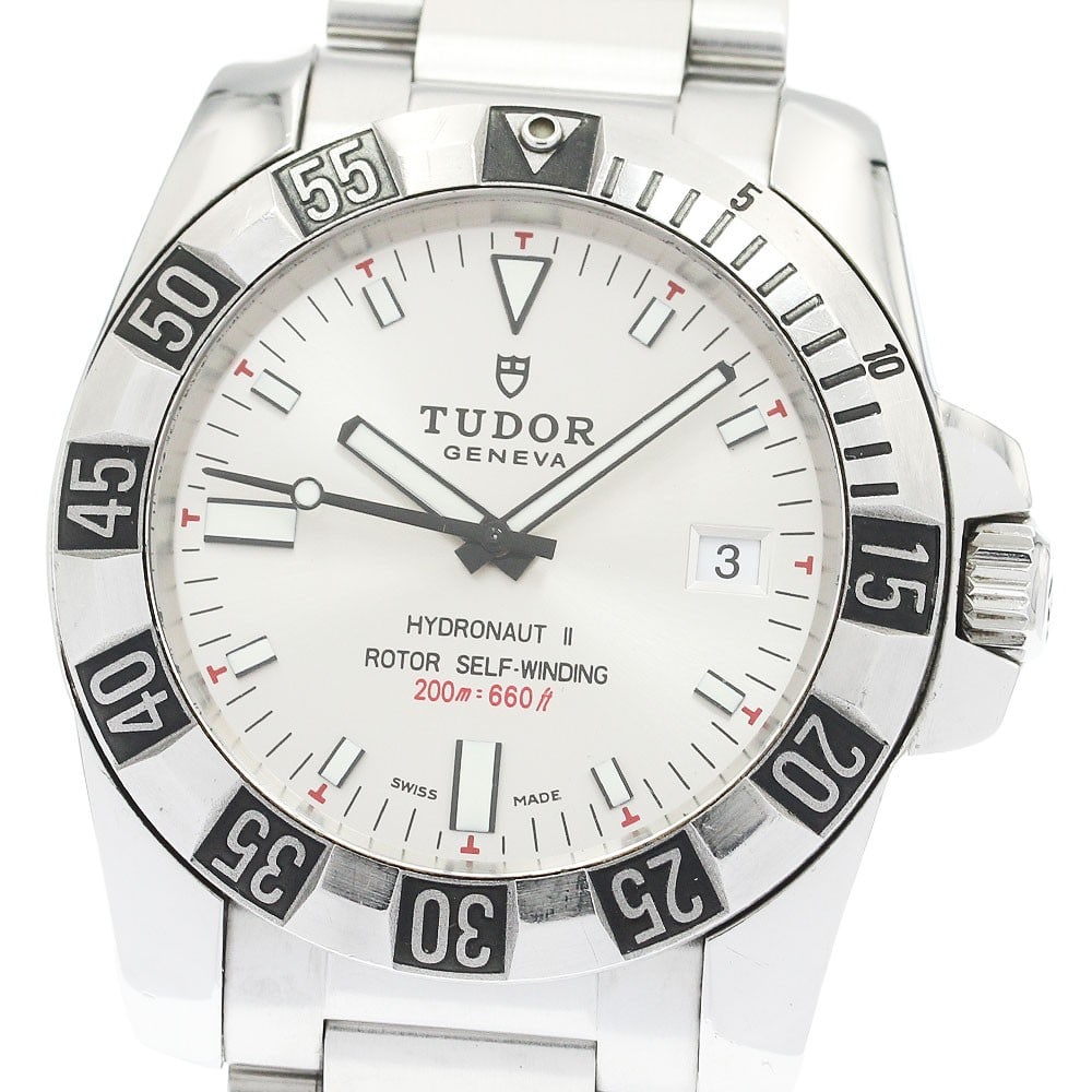TUDOR Hydronaut 2 Ref 20040 Automatic Date Mens Wristwatch: TUDOR Hydronaut 2 Ref 20040 Automatic Date Mens Wristwatch Pre-owned Tudor Hydronaut II Date automatic men's wristwatch with a stainless steel case and stainless steel bracelet. This watch features a 