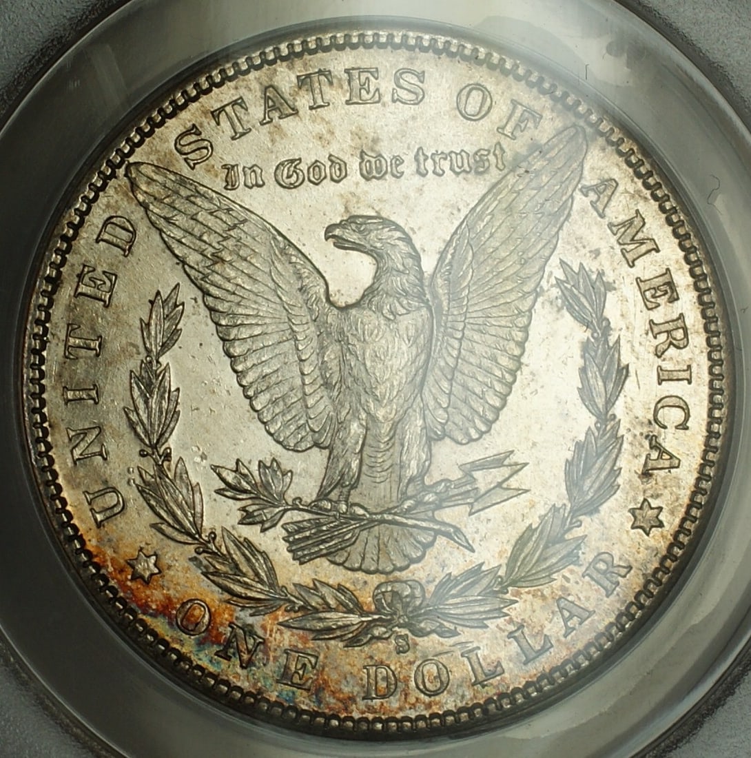 ANACS MS-60 Cleaned 1890-S Morgan $1 Silver Dollar (1 of 4)