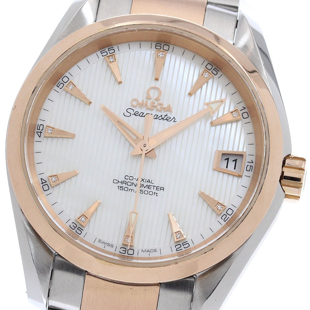 OMEGA Seamaster Aqua Terra 231.20.39.21.55.001 Mens Co-Axial Wristwatch: OMEGA Seamaster Aqua Terra 231.20.39.21.55.001 Mens Co-Axial Wristwatch Pre-owned OMEGA Seamaster Aqua Terra Co-Axial Chronometer men's wristwatch, reference 231.20.39.21.55.001. It features a white m