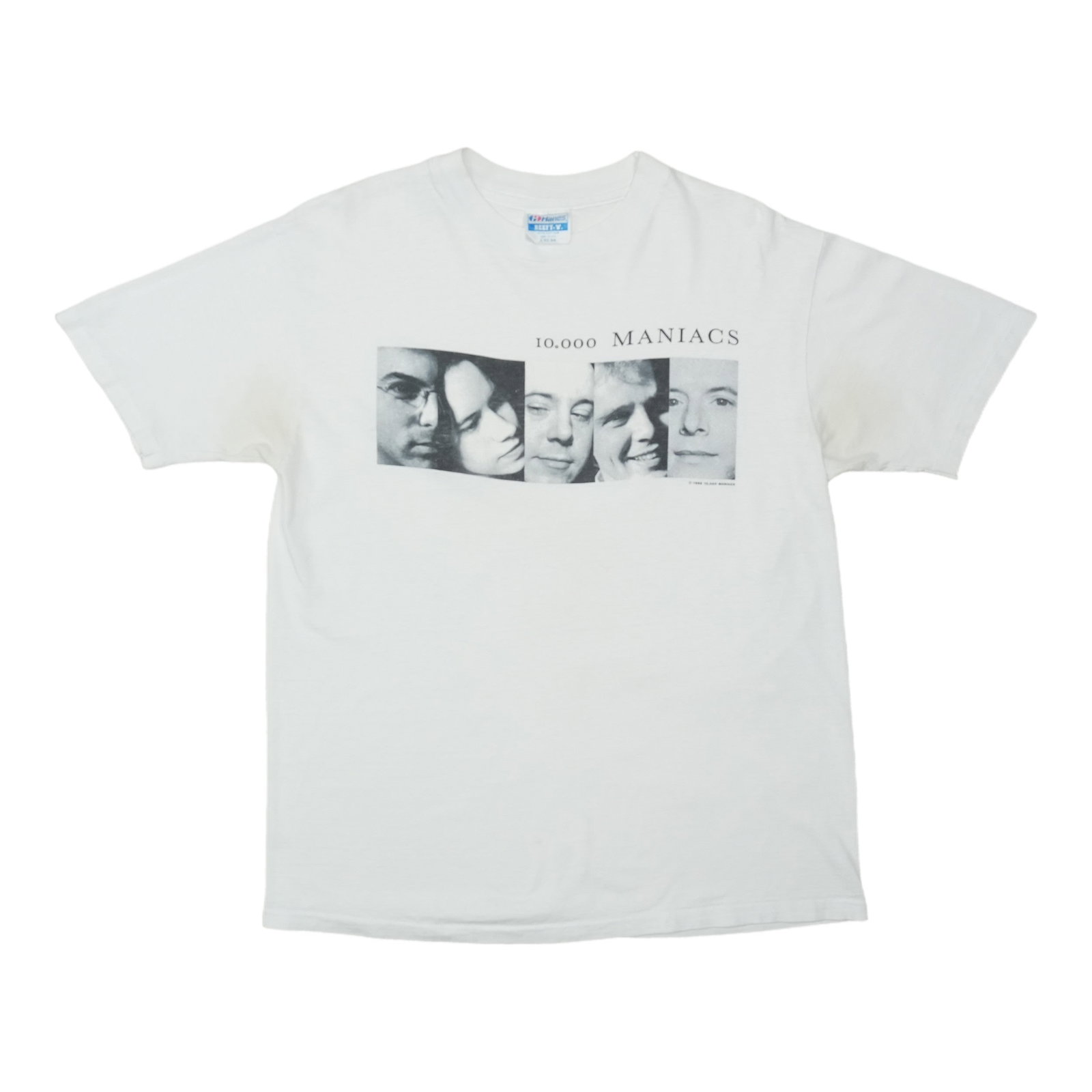 Vintage 1989 10000 Maniacs white cotton graphic T shirt Large (1 of 5)
