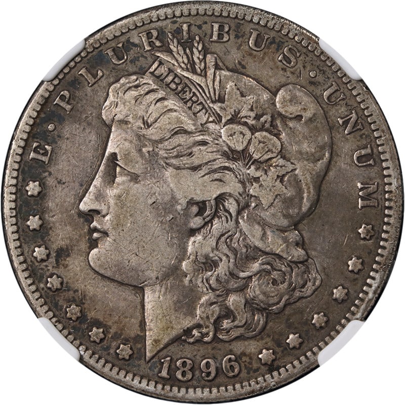 NGC VF20 1896-S Morgan Silver Dollar Circulated: NGC VF20 1896-S Morgan Silver Dollar Circulated This is an 1896-S Morgan Silver Dollar certified by NGC and graded VF20. It is a circulated United States silver coin with nice eye appeal, nice strike,