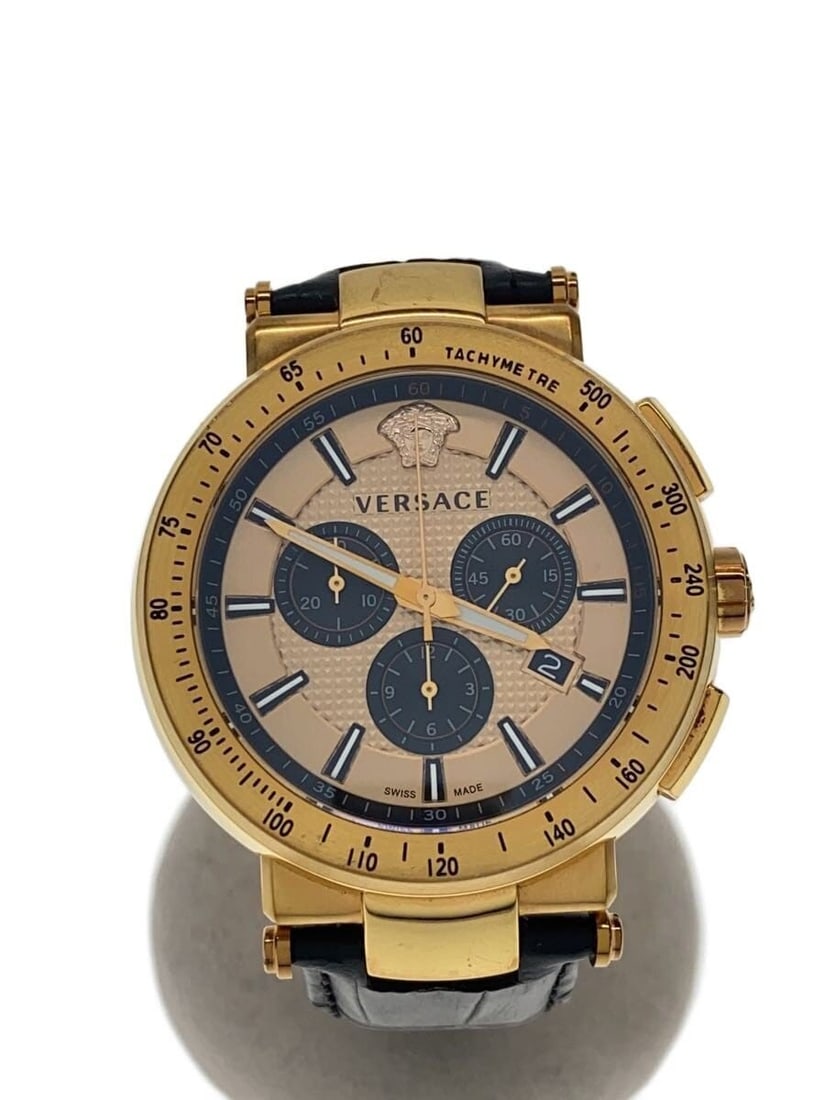 VERSACE VFG150016 Mystique Sport Chronograph Men's Wristwatch: VERSACE VFG150016 Mystique Sport Chronograph Men's Wristwatch Versace Mystique Sport Chronograph Quartz men's wristwatch, made in Switzerland. This pre-owned item is in used B, slightly used condition
