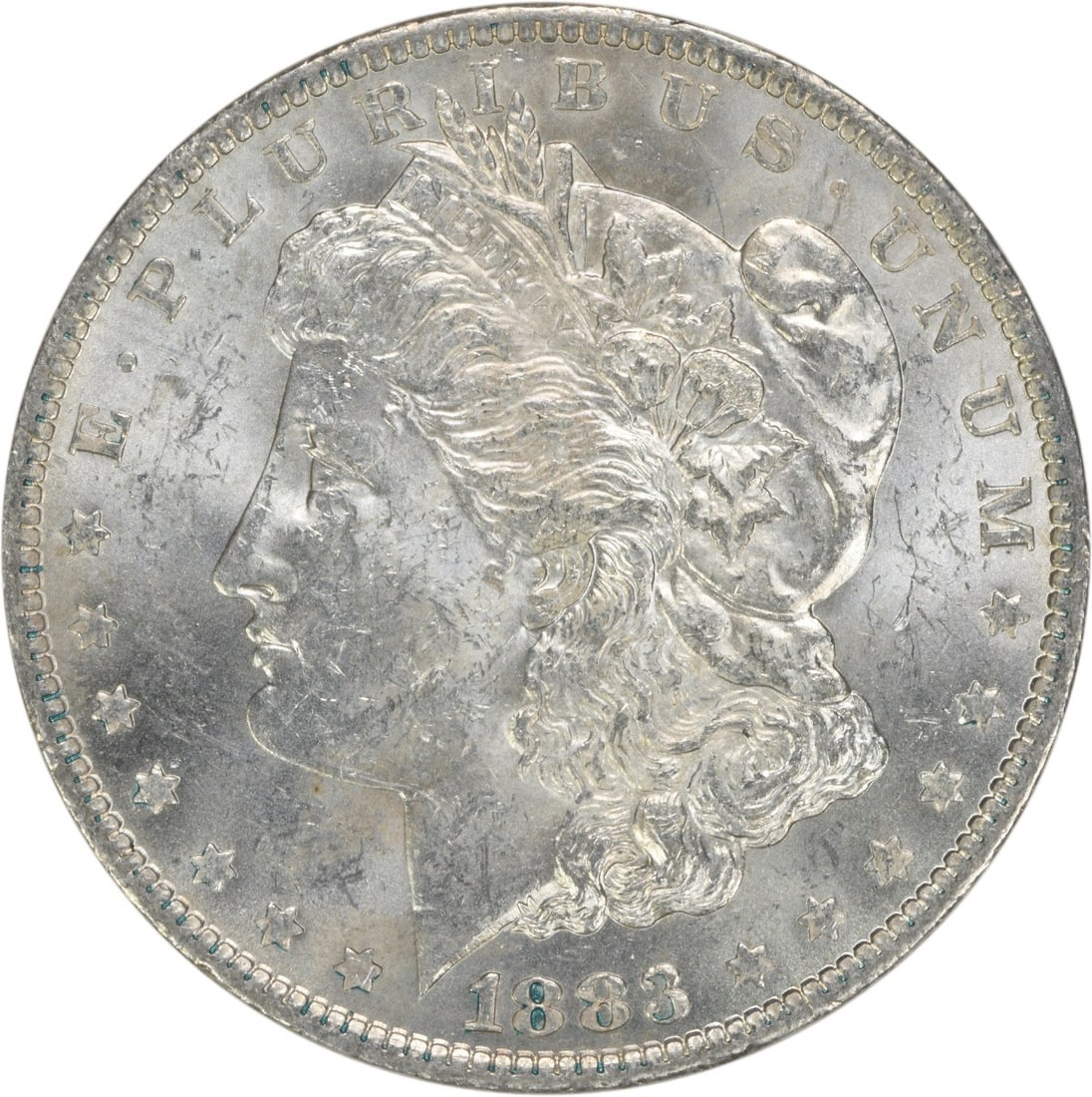 1883 New Orleans Morgan Dollar Silver BU Uncirculated Uncertified: 1883 New Orleans Morgan Dollar Silver BU Uncirculated Uncertified This is an 1883-O Morgan Silver Dollar from the New Orleans Mint. The coin is uncirculated and in Brilliant Uncirculated (BU) conditio