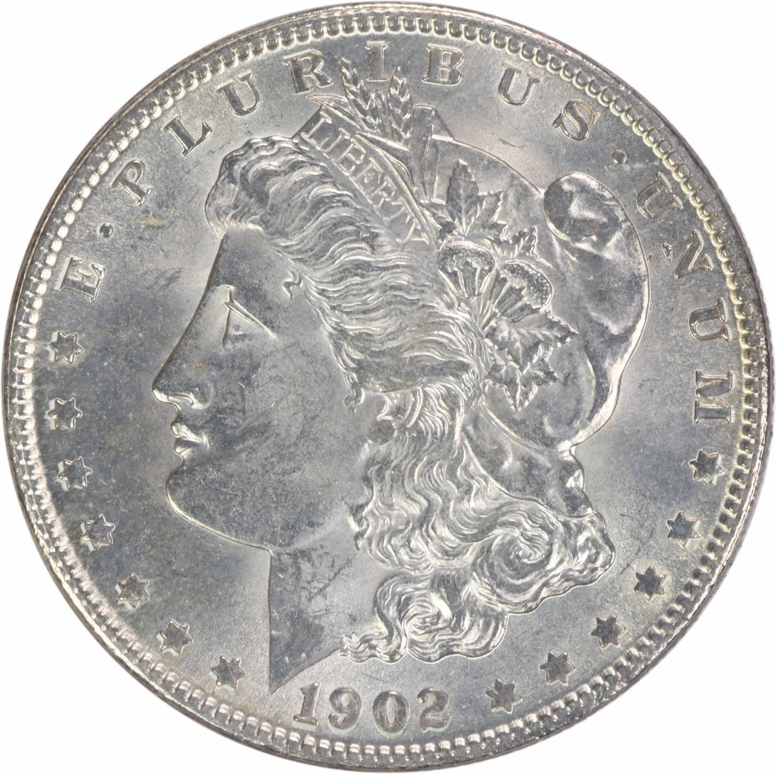 Choice BU 1902-O Morgan Dollar Silver Uncirculated Uncertified Coin: Choice BU 1902-O Morgan Dollar Silver Uncirculated Uncertified Coin This 1902-O Morgan Silver Dollar is a Choice Brilliant Uncirculated (BU) coin. Struck at the New Orleans Mint, it is composed of sil