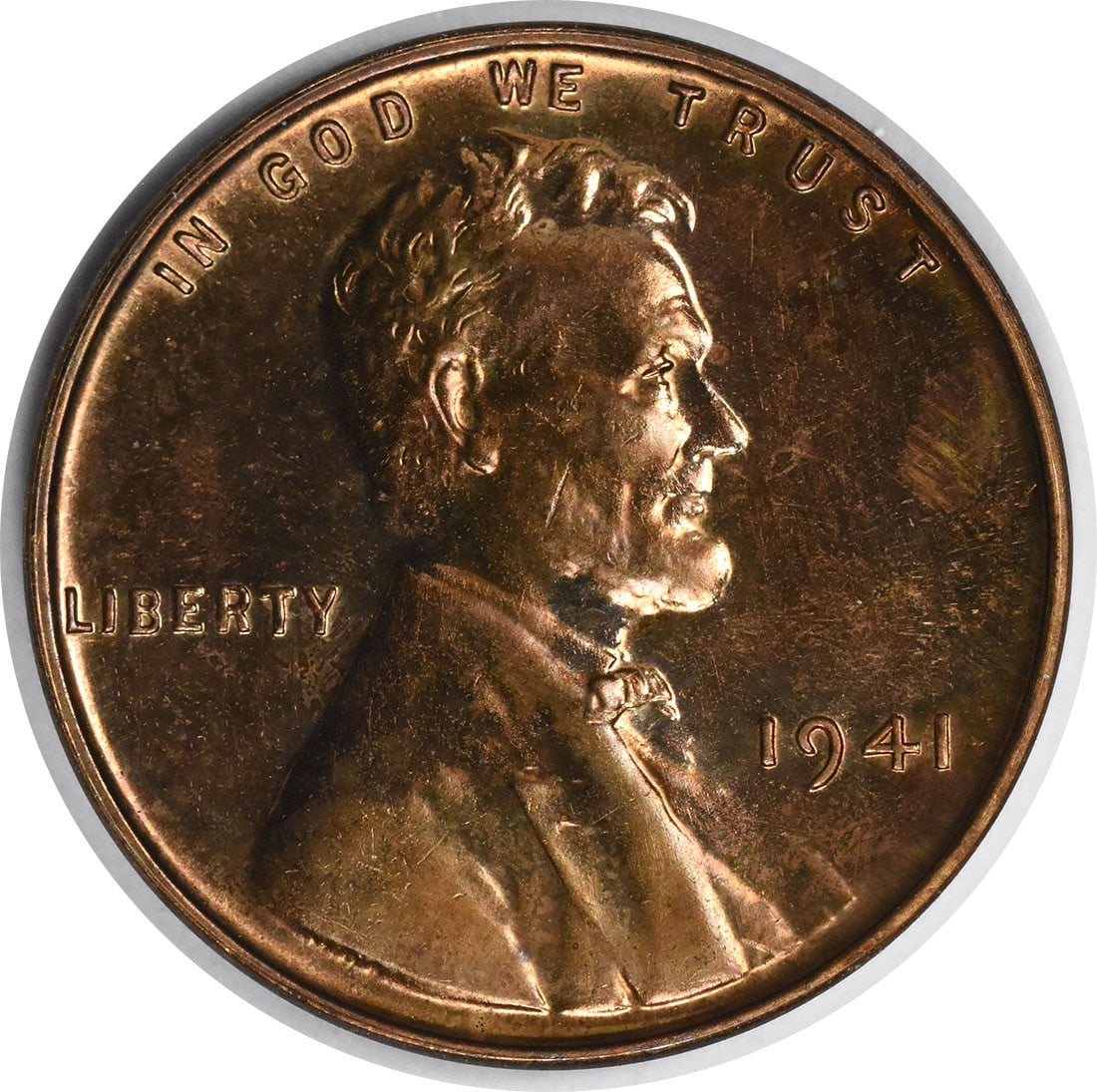 1941 Lincoln Cent Choice Proof Uncertified Copper Coin: 1941 Lincoln Cent Choice Proof Uncertified Copper Coin This 1941 Lincoln Cent is a Choice Proof+ example, showcasing the exquisite details characteristic of proof coins. It is uncirculated and feature